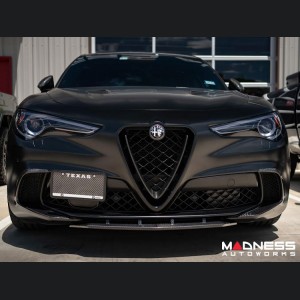  Alfa Romeo Stelvio Front Splitter - Carbon Fiber - Quadrifoglio